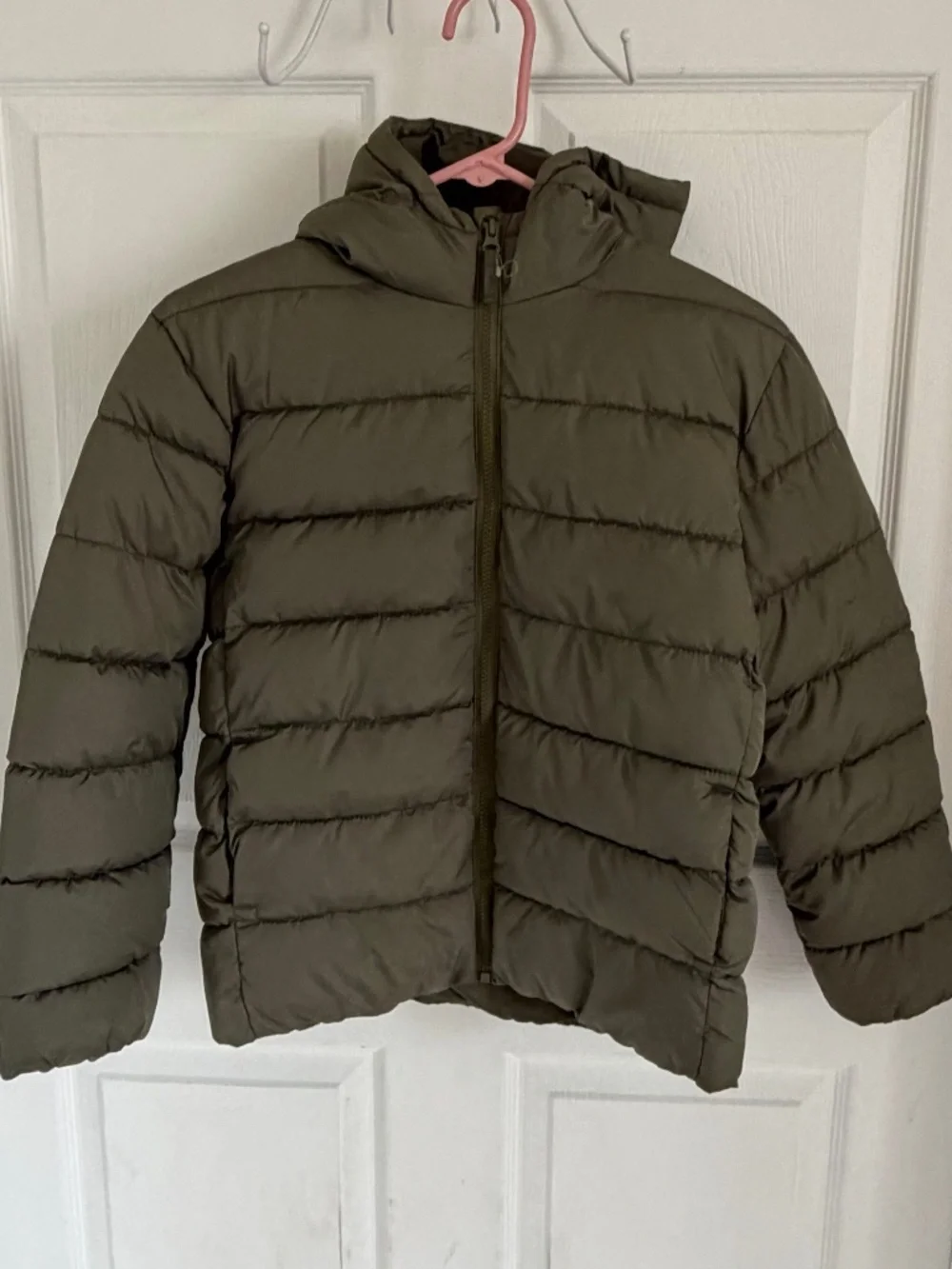 Children's Place Olive Green Winter Jacket Size Youth Large 10/12